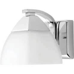 Appeal Collection 1-Light Polished Chrome Etched White Glass Modern Bath Vanity Light by Progress Lighting 7 Appeal Collection 1-Light Polished Chrome Etched White Glass Modern Bath Vanity Light by Progress Lighting -Progress Lighting Shop polished chrome progress lighting wall sconces p2700 15 c3 1000