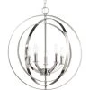 Equinox Collection Five-Light Pendant by Progress Lighting 1 Equinox Collection Five-Light Pendant by Progress Lighting -Progress Lighting Shop polished nickel progress lighting chandeliers p3841 104 64 1000