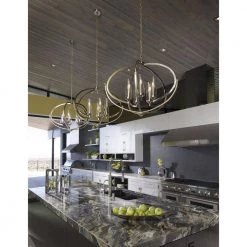 Evoke Collection 33-3/4 in. 5-Light Polished Nickel Clear Glass Luxury Transitional Pendant Chandelier Dining Light by Progress Lighting -Progress Lighting Shop polished nickel progress lighting chandeliers p400117 104 40 1000