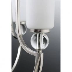 Elina Collection 7-Light Polished Nickel Chandelier with Opal Glass by Progress Lighting -Progress Lighting Shop polished nickel progress lighting chandeliers p4733 104 66 1000