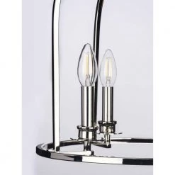Seneca Polished Nickel 4-Light Foyer Pendant by Progress Lighting -Progress Lighting Shop polished nickel progress lighting chandeliers p500121 104 1f 1000