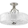 Caress Collection 2-Light Polished Nickel Semi-Flush Mount by Progress Lighting -Progress Lighting Shop polished nickel progress lighting flush mount lights p3434 104 64 1000