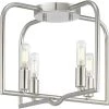 Provo 14 in. 4-Light Polished Nickel Flush Mount by Progress Lighting