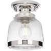 Judson 8 in. 1-Light Polished Nickel Semi-Flush Mount for Bedroom or Hallway Farmhouse by Progress Lighting -Progress Lighting Shop polished nickel progress lighting flush mount lights p350220 104 64 1000