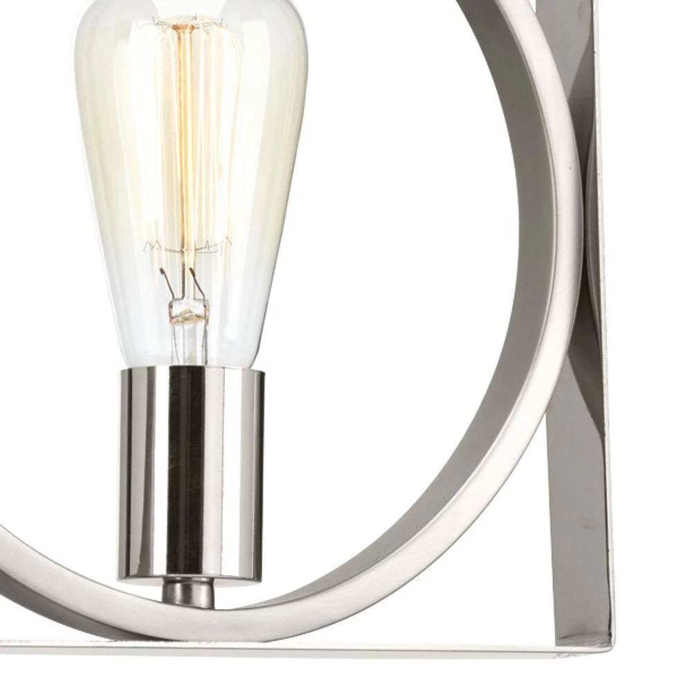 Inman Collection 1-Light Polished Nickel Mini-Pendant with Satin Nickel Accents by Progress Lighting 5 Inman Collection 1-Light Polished Nickel Mini-Pendant with Satin Nickel Accents by Progress Lighting - Image 3