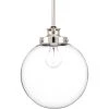 Penn Collection 9-3/4 in. 1-Light Polished Nickel Clear Glass Modern Farmhouse Kitchen Pendant Light by Progress Lighting -Progress Lighting Shop polished nickel progress lighting pendant lights p5070 104 64 1000