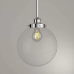 Penn Collection 9-3/4 in. 1-Light Polished Nickel Clear Glass Modern Farmhouse Kitchen Pendant Light by Progress Lighting -Progress Lighting Shop polished nickel progress lighting pendant lights p5070 104 a0 1000