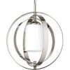 Equinox 1-Light Polished Nickel Pendant with Opal Etched Glass by Progress Lighting -Progress Lighting Shop polished nickel progress lighting pendant lights p7077 104 64 1000