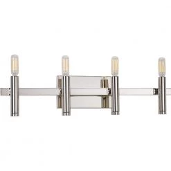 Draper Collection 4-Light Polished Nickel Luxe Bath Vanity Light by Progress Lighting