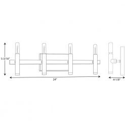 Draper Collection 4-Light Polished Nickel Luxe Bath Vanity Light by Progress Lighting -Progress Lighting Shop polished nickel progress lighting vanity lighting p2102 104 76 1000