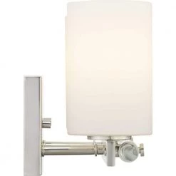 Lisbon Collection 2-Light Polished Nickel Etched Opal Glass Luxe Bath Vanity Light by Progress Lighting -Progress Lighting Shop polished nickel progress lighting vanity lighting p300198 104 44 1000