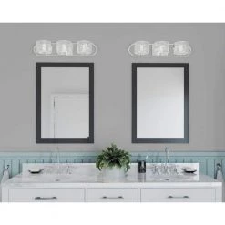 Caress Collection 3-Light Polished Nickel Clear Water Glass Luxe Bath Vanity Light by Progress Lighting -Progress Lighting Shop polished nickel progress lighting vanity lighting p3077 104wb c3 1000