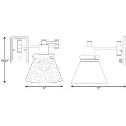 Hinton Collection 1-Light Polished Nickel Swing Arm Adjustable Coastal Farmhouse Wall Light Sconce by Progress Lighting -Progress Lighting Shop polished nickel progress lighting wall lamps p710084 104 76 1000
