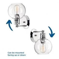 Hansford Collection 1-Light Polished Nickel Clear Glass Coastal Farmhouse Bathroom Vanity Wall Light by Progress Lighting -Progress Lighting Shop polished nickel progress lighting wall sconces p300049 104 76 1000