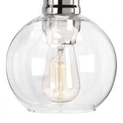 Hansford Collection 1-Light Polished Nickel Clear Glass Coastal Farmhouse Bathroom Vanity Wall Light by Progress Lighting -Progress Lighting Shop polished nickel progress lighting wall sconces p300049 104 c3 1000