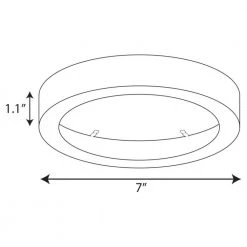 Everlume 7 in. Black Edgelit Round Trim Ring by Progress Lighting -Progress Lighting Shop progress lighting ceiling light parts p860049 031 76 1000