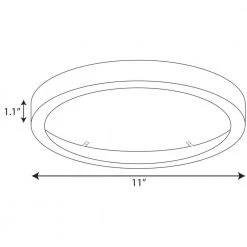 Everlume 11 in. Antique Bronze Edgelit Round Trim Ring by Progress Lighting -Progress Lighting Shop progress lighting ceiling light parts p860050 020 76 1000