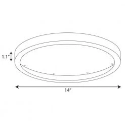 Everlume 14 in. Brushed Nickel Edgelit Round Trim Ring by Progress Lighting -Progress Lighting Shop progress lighting ceiling light parts p860051 009 76 1000