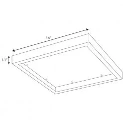 Everlume 14 in. Black Square Trim Ring by Progress Lighting 9 Everlume 14 in. Black Square Trim Ring by Progress Lighting -Progress Lighting Shop progress lighting ceiling light parts p860055 031 76 1000