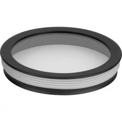 Cylinder Collection Black 5" Clear Glass Round Cylinder Lens Cover for P5674 Cylinders by Progress Lighting