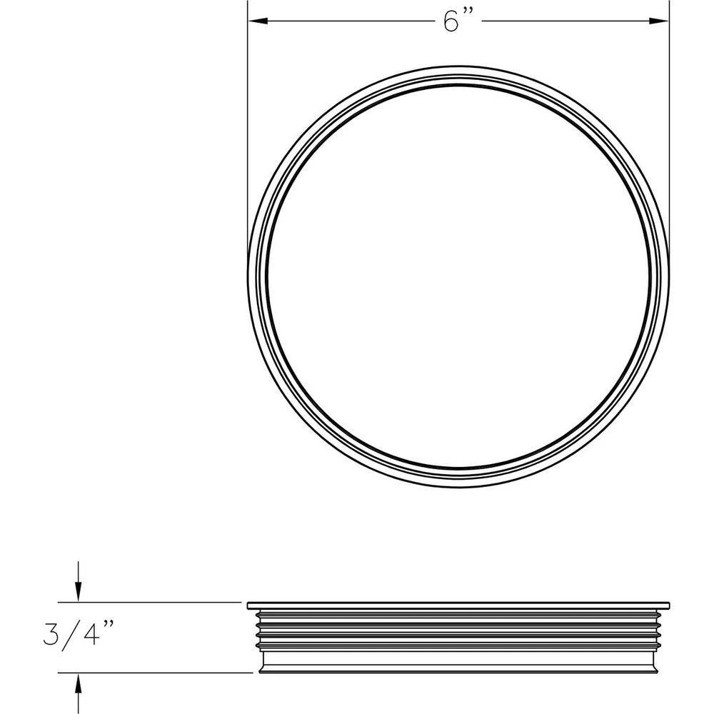 Cylinder Collection White 6" Clear Glass Round Cylinder Lens Cover for P5642 Cylinders by Progress Lighting 5 Cylinder Collection White 6" Clear Glass Round Cylinder Lens Cover for P5642 Cylinders by Progress Lighting - Image 3