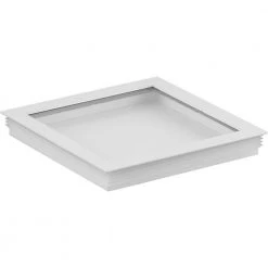 Square Collection White 6" Clear Glass Square Cylinder Lens Cover for P5644 Square by Progress Lighting