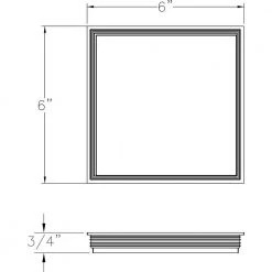 Square Collection Black 6" Clear Glass Square Cylinder Lens Cover for P5644 Square by Progress Lighting -Progress Lighting Shop progress lighting outdoor lighting accessories p860047 031 76 1000