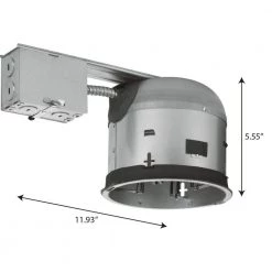 6 in. Air-Tight IC Rated Remodel Recessed Housing for Shallow Ceiling by Progress Lighting 7 6 in. Air-Tight IC Rated Remodel Recessed Housing for Shallow Ceiling by Progress Lighting -Progress Lighting Shop progress lighting recessed lighting housings p1871 led 001 4f 1000