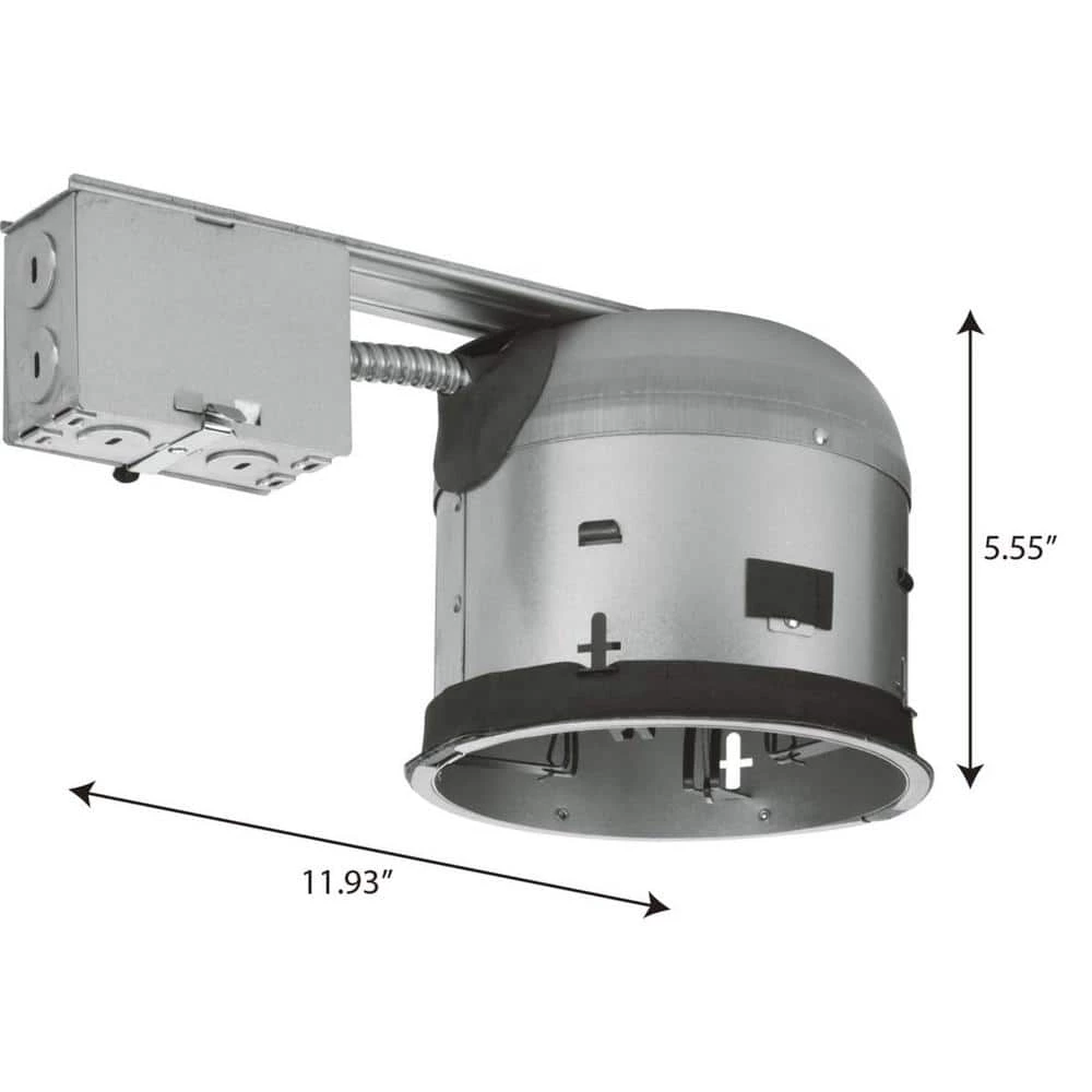 6 in. Air-Tight IC Rated Remodel Recessed Housing for Shallow Ceiling by Progress Lighting 5 6 in. Air-Tight IC Rated Remodel Recessed Housing for Shallow Ceiling by Progress Lighting - Image 3