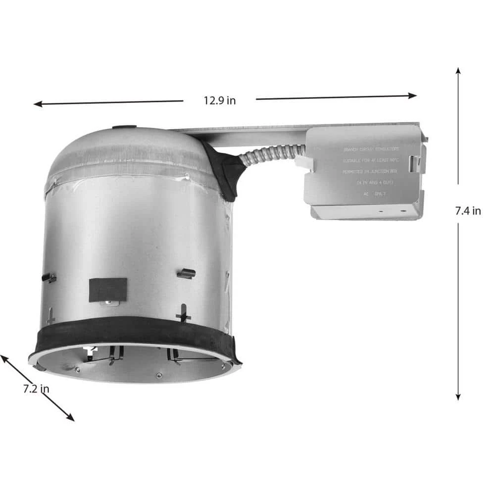 6 in. Steel Recessed Remodel Housing for 6 in. Trim by Progress Lighting 4 6 in. Steel Recessed Remodel Housing for 6 in. Trim by Progress Lighting - Image 2