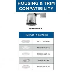 6 in. Steel Recessed Remodel Housing for 6 in. Trim by Progress Lighting 18 6 in. Steel Recessed Remodel Housing for 6 in. Trim by Progress Lighting -Progress Lighting Shop progress lighting recessed lighting housings p806n r md icat fa 1000