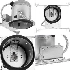 6 in. Steel Recessed Shallow New Construction Housing with Quick Link Connector for 6 in. Trim by Progress Lighting -Progress Lighting Shop progress lighting recessed lighting housings p806s n md icat 4f 1000