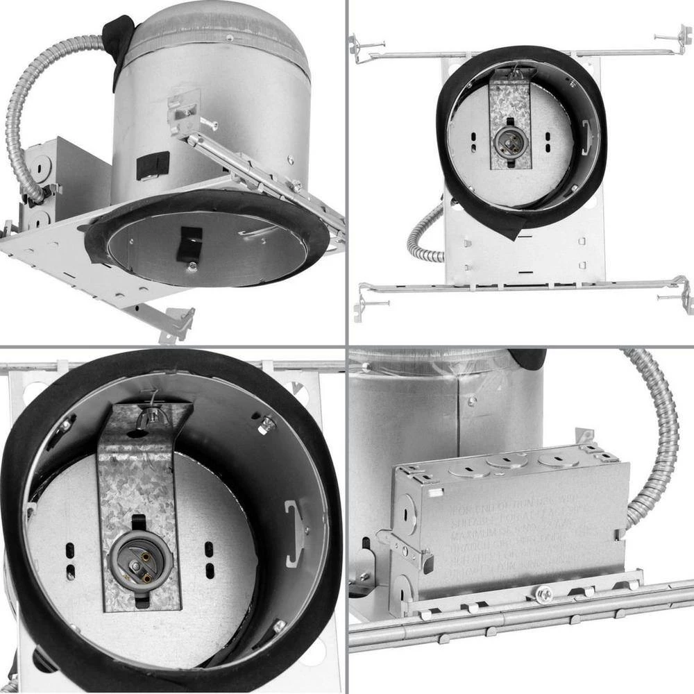 6 in. Steel Recessed Shallow Remodel Housing for 6 in. Trim by Progress Lighting 7 6 in. Steel Recessed Shallow Remodel Housing for 6 in. Trim by Progress Lighting - Image 5