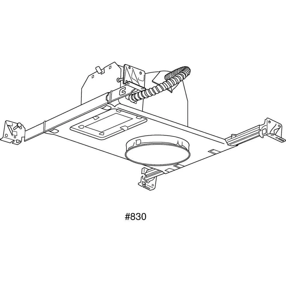 4 in. Steel New Construction/Remodel Non-IC Rated Recessed Housing by Progress Lighting 4 4 in. Steel New Construction/Remodel Non-IC Rated Recessed Housing by Progress Lighting - Image 2