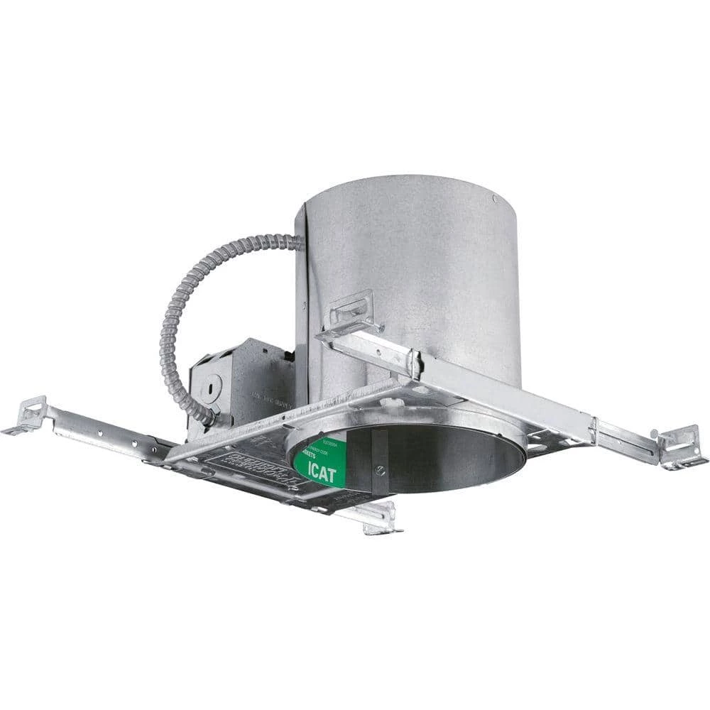6 in. Metallic New Construction Recessed Housing, Air-Tight, IC and Non-IC with Wiring Quick Connects by Progress Lighting 3 6 in. Metallic New Construction Recessed Housing, Air-Tight, IC and Non-IC with Wiring Quick Connects by Progress Lighting