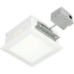 9.5 in. White Square Recessed Lighting Housing and Trim by Progress Lighting