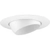 6 in. Eyeball Trim For 6 in. Housing Modern Satin White by Progress Lighting 2 6 in. Eyeball Trim For 6 in. Housing Modern Satin White by Progress Lighting -Progress Lighting Shop progress lighting recessed lighting trims p800020 028 64 1000