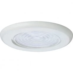 6 in. White Recessed Fresnel Shower Trim by Progress Lighting
