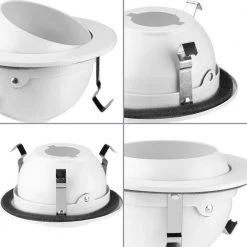 4 in. Satin White LED Recessed Eyeball Trim by Progress Lighting -Progress Lighting Shop progress lighting recessed lighting trims p804003 028 1f 1000