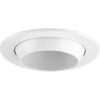 4 in. Satin White LED Recessed Eyeball Trim by Progress Lighting