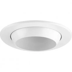 4 in. Satin White LED Recessed Eyeball Trim by Progress Lighting