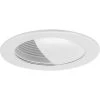 4 in. Satin White Recessed Wall Washer Trim for 4 in. Housing by Progress Lighting -Progress Lighting Shop progress lighting recessed lighting trims p804004 028 64 1000