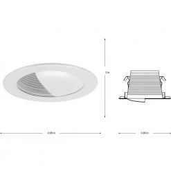 4 in. Satin White Recessed Wall Washer Trim for 4 in. Housing by Progress Lighting -Progress Lighting Shop progress lighting recessed lighting trims p804004 028 76 1000