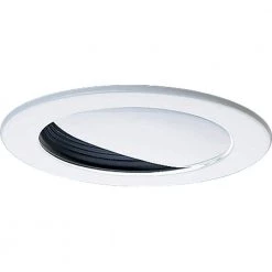 4 in. Black Recessed Wall Washer Trim by Progress Lighting