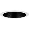 6 in. Black Recessed Step Baffle Trim for 6 in. Housing by Progress Lighting -Progress Lighting Shop progress lighting recessed lighting trims p806000 031 64 1000