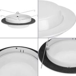 6 in. Satin White Recessed Drop Lensed Shower Trim with Frosted Glass Diffuser for 6 in. Housing by Progress Lighting -Progress Lighting Shop progress lighting recessed lighting trims p806005 028 4f 1000