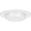 6 in. Satin White Recessed Drop Lensed Shower Trim with Frosted Glass Diffuser for 6 in. Housing by Progress Lighting -Progress Lighting Shop progress lighting recessed lighting trims p806005 028 64 1000
