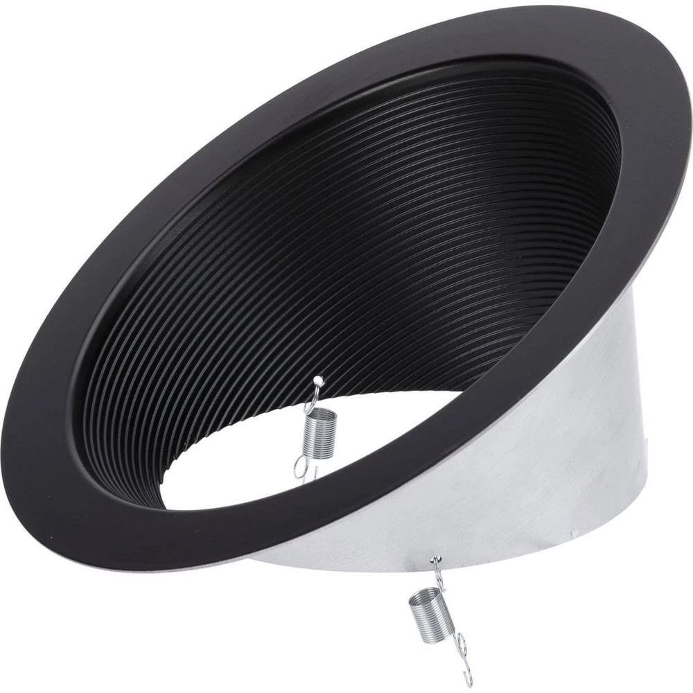 6 in. Antique Bronze Recessed Sloped Ceiling Step Baffle Trim for 6 in. Housing by Progress Lighting 6 6 in. Antique Bronze Recessed Sloped Ceiling Step Baffle Trim for 6 in. Housing by Progress Lighting - Image 4