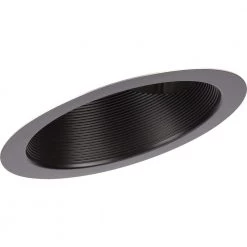 6 in. Antique Bronze Recessed Sloped Ceiling Step Baffle Trim for 6 in. Housing by Progress Lighting