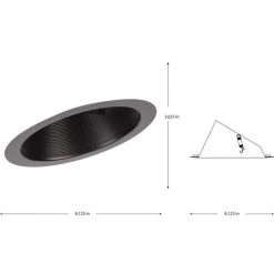 6 in. Antique Bronze Recessed Sloped Ceiling Step Baffle Trim for 6 in. Housing by Progress Lighting 15 6 in. Antique Bronze Recessed Sloped Ceiling Step Baffle Trim for 6 in. Housing by Progress Lighting -Progress Lighting Shop progress lighting recessed lighting trims p806008 020 76 1000